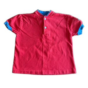 Vintage OshKosh Red Baseball Henley Boys' 5